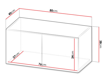 wymiary nadstawki na szafę Menoze