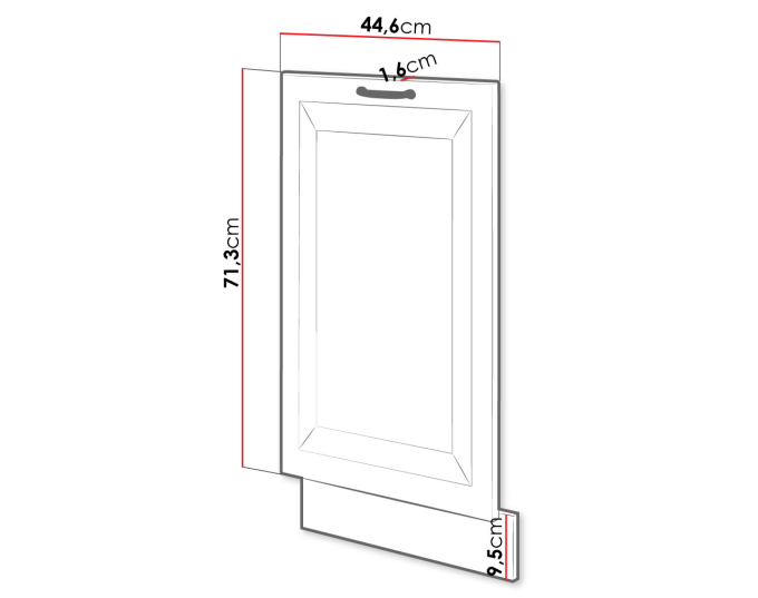 Front kuchenny do zmywarki Retroline ZM 713 x 446 Front kuchenny do zmywarki Retroline ZM 713 x 446